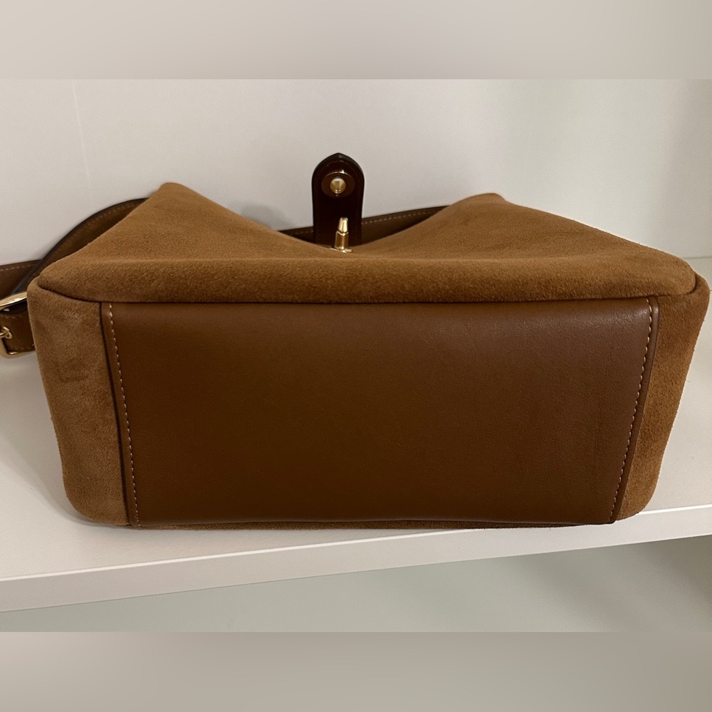 Coach Hadley Convertible Crossbody Bag In Suede - Picture 2 of 8
